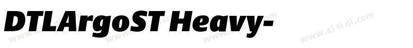DTLArgoST Heavy字体转换